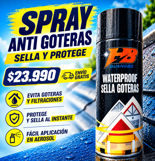 SPRAY ANTI GOTERAS - DETÉN LAS GOTERAS RAPIDAMENTE